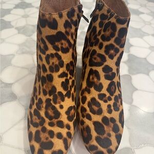 Madewell Leopard Print Ankle Booties